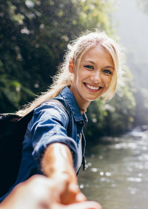 Smiling girl with perfect teeth from cosmetic dentistry in Boise ID